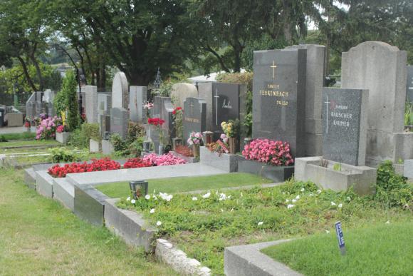 Foto von Gräbern am Friedhof Ober St. Veit